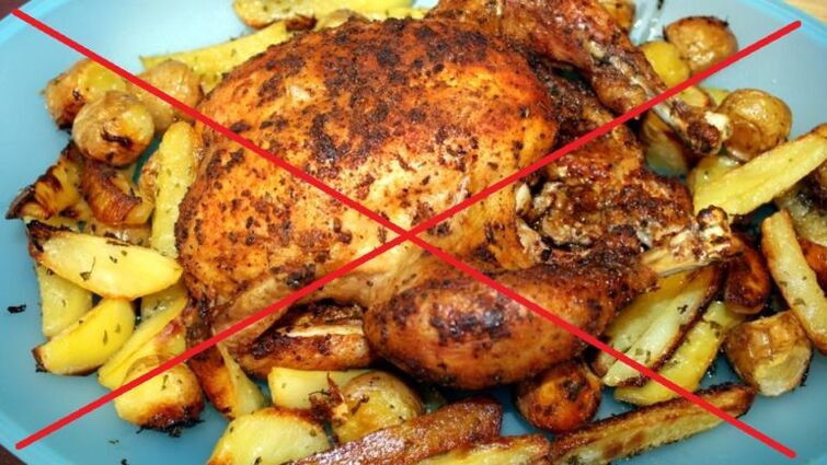Za pankreatitis je zabranjena masna pržena hrana